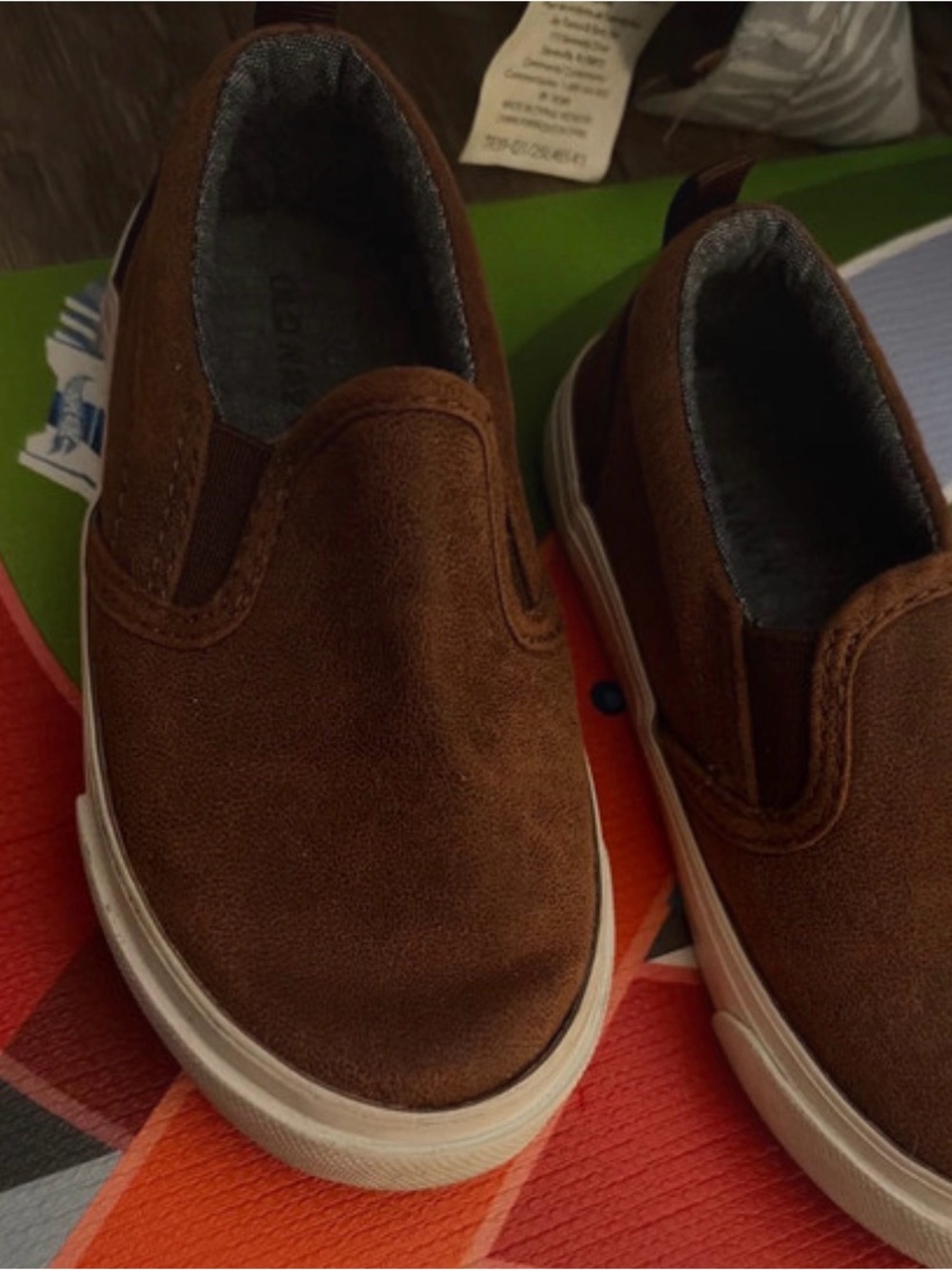 Old Navy Brown Slip-On Moccasins for Kids